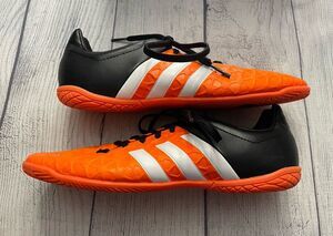 Orange Adidas Boy Girl Soccer Turf Cleats Shoes, Size Youth 6